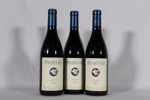(3) 2001 Pegasus Bay Pinot Noir, Waipara