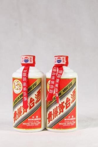 (2) 2000 Kweichow Flying Fairy Moutai 200ml 53% abv (GB)