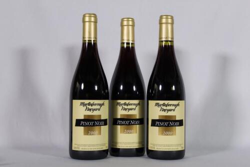 (3) 2000 Martinborough Vineyards Pinot Noir, Martinborough