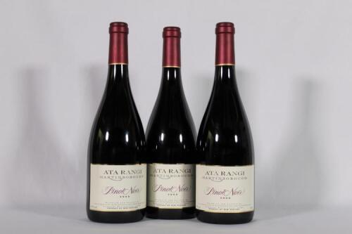 (3) 2000 Ata Rangi Pinot Noir, Martinborough
