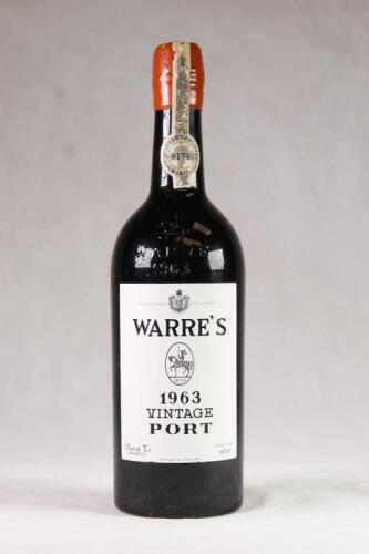 (1) 1963 Warre&rsquo;s Vintage, Oporto