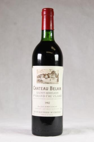 (1) 1982 Chateau Belair, St Emilion