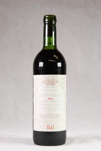 (1) 1973 Chateau Grand-Pontet, St Emilion