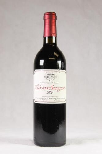 (1) 1986 Matua Valley Cabernet Sauvignon, Hawkes Bay