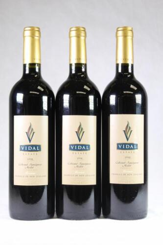 (3) 1998 Vidal Reserve Cabernet Sauvignon/Merlot, Hawkes Bay