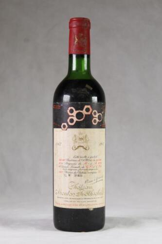 (1) 1967 Chateau Mouton Rothschild, Pauillac
