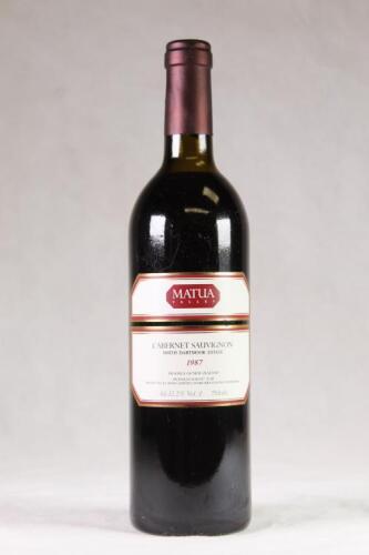 (1) 1987 Matua Valley Smith-Dartmoor Cabernet Sauvignon, Hawkes Bay