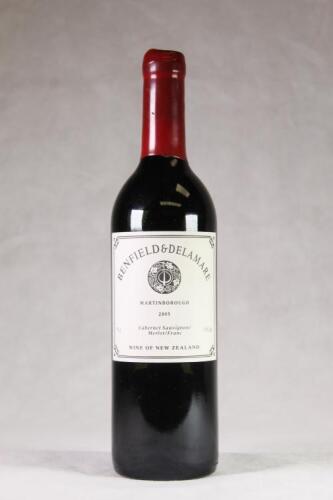 (1) 2005 Benfield & Delamare Cabernet Sauvignon/Merlot, Martinborough*
