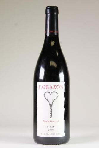 (1) 2010 Corazan Single Vineyard Syrah, Hawkes Bay
