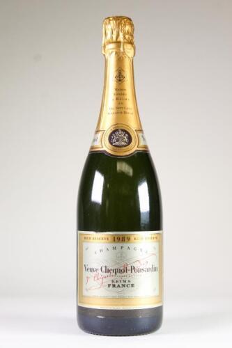 (1) 1989 Veuve Clicquot Ponsardin Sec
