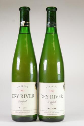 (2) 1995 Dry River Craighall Dry Riesling, Martinborough
