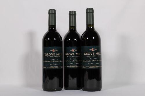 (3) 1994/95 Grove Mill Cabernet Sauvignon/Merlot/Shiraz, Marlborough