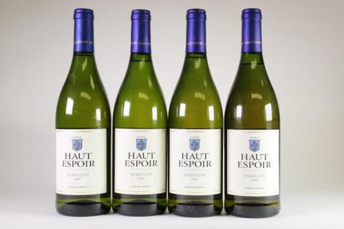 (4)&nbsp;2005 Haut Espoir Semillon, Franschoek South Africa