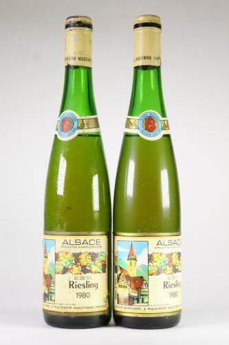 (2)&nbsp;1980 Burkard Riesling 700ml, Alsace