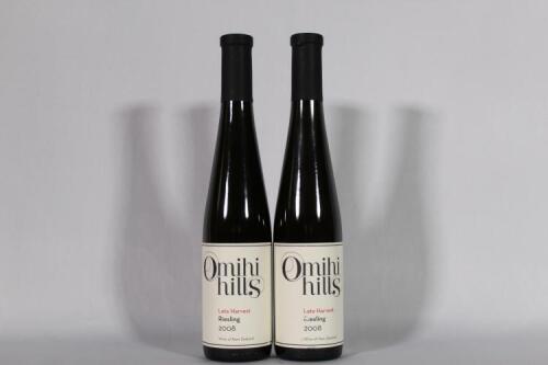 (2) 2008 Omihi Hills Late Harvest Riesling 375ml, Waipara