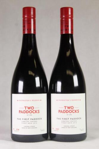 (2) 2016 Two Paddocks The First Paddock Pinot Noir, Gibbston