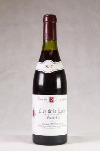 (1) 1987 Domaine Georges Lignier Clos de la Roche Grand Cru, Cote de Nuits