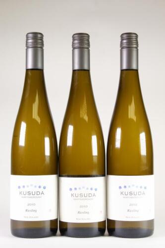 (3)&nbsp;2010 Kusuda Riesling, Martinborough