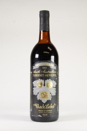 (1) 1982 Wolf Blass Black Label Cabernet Sauvignon, Langhorne Creek SA