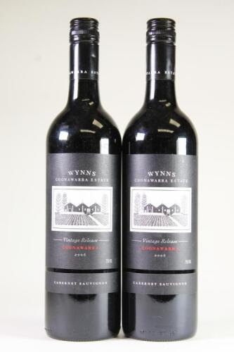 (2) 2006 Wynns Black Label Cabernet Sauvignon, Coonawarra SA