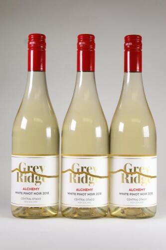 (3) 2018 Grey Ridge Alchemy White Pinot Noir, Central Otago*