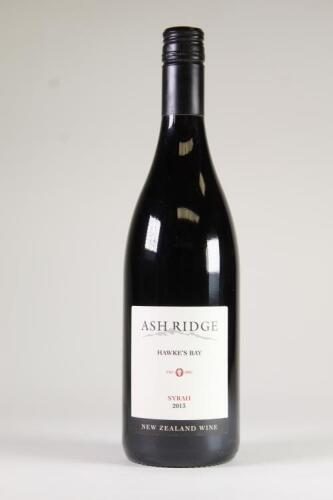 (1) 2013 Ash Ridge Syrah, Hawkes Bay