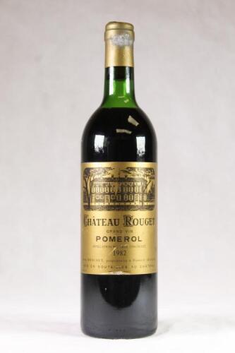 (1) 1982 Chateau Rouget, Pomerol*