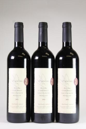 (3)&nbsp;2001 St Jerome Matuka Cabernet Sauvignon, West Auckland