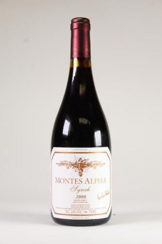 (1) 2000 Montes Alpha Syrah, Chile