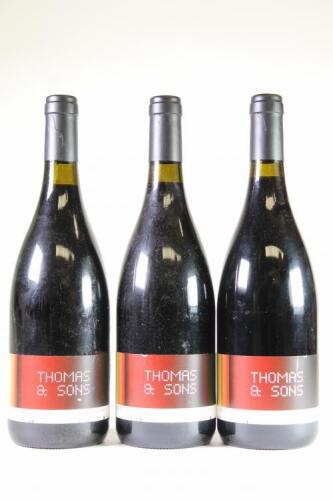 (3) 2010 Thomas & Sons Syrah, Waiheke
