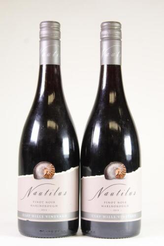 (2) 2014 Nautilus Clay Hills Vineyard Pinot Noir, Marlborough