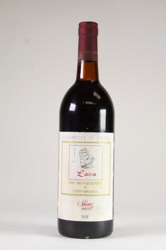 (1) 1987 Brand's Lara Shiraz, Coonawarra SA