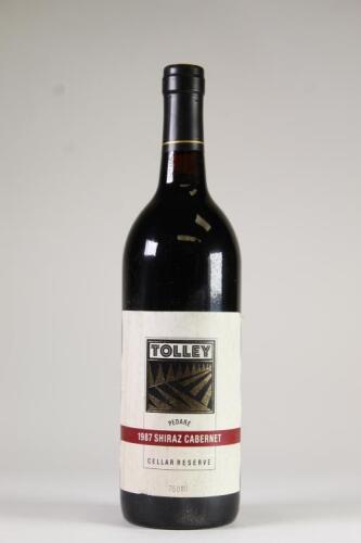 (1) 1987 Tolley Pedare Cellar Reserve Shiraz/Cabernet Sauvignon, Barossa/Murray SA