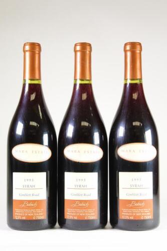 (3) 1995 Babich Mara Estate Syrah, Hawkes Bay