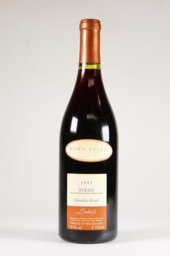 (1) 1995 Babich Mara Estate Syrah, Hawkes Bay