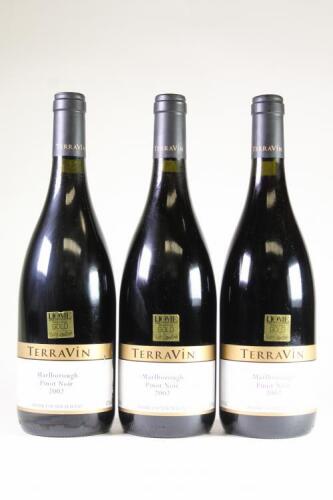 (3) 2002 Terravin Pinot Noir, Marlborough