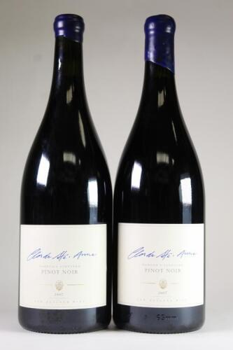 (2) 2007&nbsp;Millton&nbsp;Clos de Ste. Anne Naboth's Vineyard Pinot Noir 1500ml, Gisborne