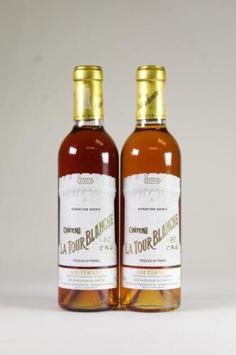 (2) 2003 Chateau La Tour Blanche 375ml