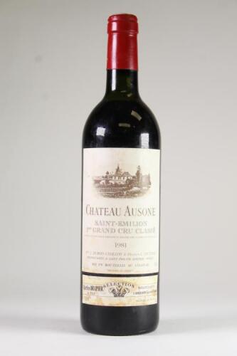 (1) 1981 Chateau Ausone, St Emilion