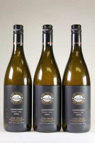 (3) 2002 Esk Valley Chardonnay, Hawkes Bay