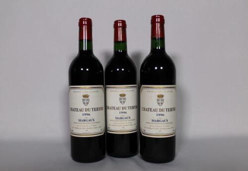 (3) 1996 Chateau Du Tertre, Margaux