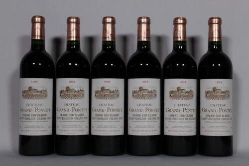 (6) 1998 Chateau Grand Pontet, St Emilion