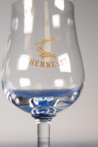 6 x Hennessy Cognac tulip glass in one lot