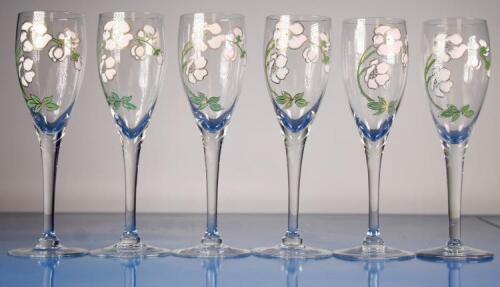 6 x Perrier Jouet Belle Epoque flutes in one lot