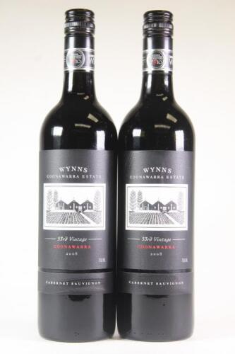 (2) 2008 Wynn's Estate Cabernet Sauvignon, Coonawarra SA