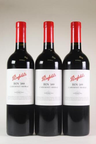 (3) 2002 Penfolds Bin 389 Cabernet Sauvignon/Shiraz, South Australia
