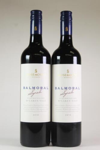 (2) 2010 Rosemount Balmoral Syrah, McLaren Vale SA