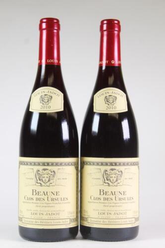 (2) 2010 Louis Jadot Domaine des Heritiers Beaune Clos des Ursules 1er Cru, Cote de Beaune