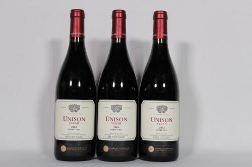 (3) 2002 Unison Vineyard Syrah, Gimblett Gravels