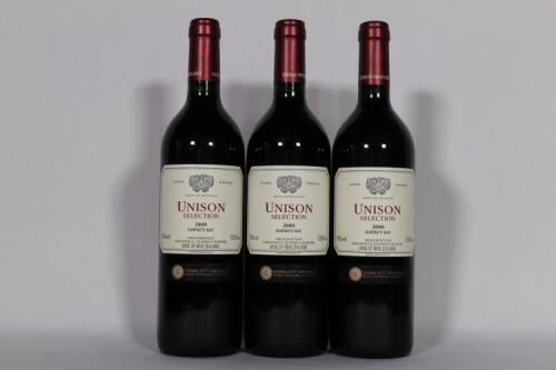 (3) 2000 Unison Vineyard Selection Red, Gimblett Gravels